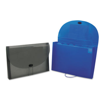 C-Line® Expanding Files, 1.63" Expansion, 13 Sections, Letter Size, Blue freeshipping - TVN Wholesale